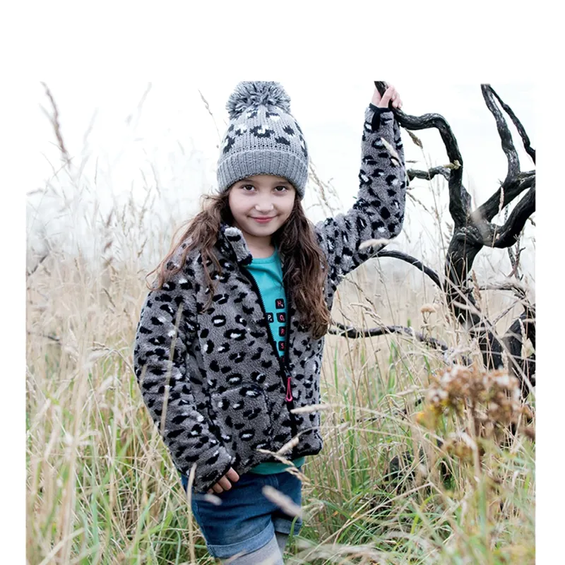 Horseware Kids Fleece - Grey Animal Print